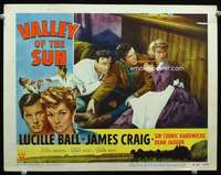 m827 VALLEY OF THE SUN movie lobby card #8 R53 Lucille Ball, Craig