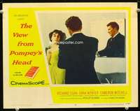 m833 VIEW FROM POMPEY'S HEAD movie lobby card #2 '55 Dana Wynter