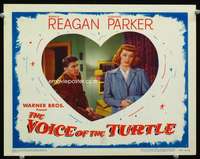 m836 VOICE OF THE TURTLE movie lobby card #4 '48 Ronald Reagan, Parker