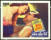 m845 WAR LOVER movie lobby card '62 Robert Wagner & sexy babe!