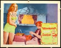 m851 WEEKEND WITH LULU movie lobby card #7 '61 sexy Heidi Erich!