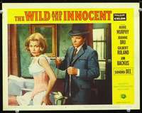 m867 WILD & THE INNOCENT movie lobby card #6 '59 Audie Murphy, Dru
