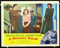 m884 WOMAN'S SECRET movie lobby card #8 '49 Maureen O'Hara, Williams
