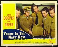 m901 YOU'RE IN THE NAVY NOW movie lobby card #5 '51 Gary Cooper c/u!