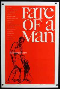 n031 FATE OF A MAN one-sheet movie poster '61 Bob Peak's first poster art!