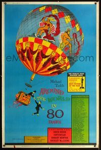n073 AROUND THE WORLD IN 80 DAYS Forty by Sixty movie poster '58 all-stars!