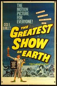 n076 GREATEST SHOW ON EARTH Forty by Sixty movie poster R60 James Stewart