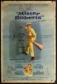 n079 MISTER ROBERTS Forty by Sixty movie poster '55 Henry Fonda, James Cagney