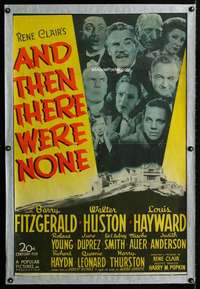 n061 AND THEN THERE WERE NONE one-sheet movie poster '45 Agatha Christie