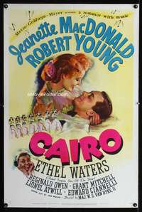 n027 CAIRO style D one-sheet movie poster '42 Jeanette MacDonald, Young