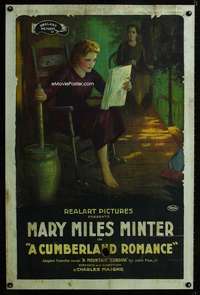 n048 CUMBERLAND ROMANCE one-sheet movie poster '20Mary Miles Minter stone litho