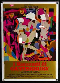 n018 CANTERBURY TALES large Italian photobusta movie poster '71 cool!