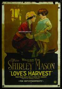 n052 LOVE'S HARVEST one-sheet movie poster '20 great mom & daughter image!