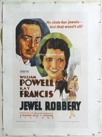 n071 JEWEL ROBBERY reproduction one-sheet movie poster '90s William Powell
