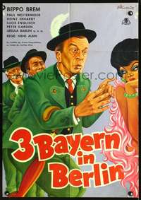 p005 II-A IN BERLIN Austrian movie poster '56 great Birmbauer art!