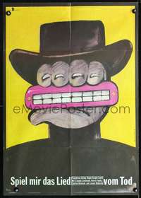 p085 ONCE UPON A TIME IN THE WEST East German movie poster '81 wild!