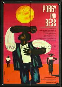 p088 PORGY & BESS East German movie poster '65 cool Gottsman art!