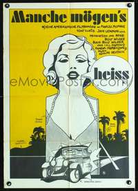 p089 SOME LIKE IT HOT East German movie poster R75 Leuchte art!