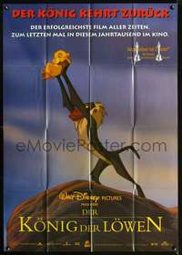 p311 LION KING German 33x47 movie poster R90s Disney, different image!