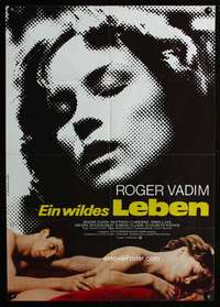 p380 CHARLOTTE German movie poster '75 Roger Vadim, sexy image!