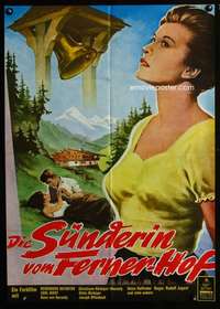 p396 DER MEINEIDBAUER German movie poster R60s Heiemarie Hatheyer