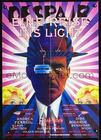 p399 DESPAIR German movie poster '78 Rainer Fassbinder, Wandrey art!