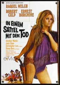 p455 HANNIE CAULDER German movie poster '72 sexiest Raquel Welch!