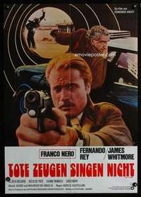 p459 HIGH CRIME German movie poster '73 Italian cop Franco Nero!