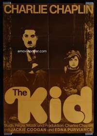 p476 KID German movie poster R60s Charlie Chaplin, Jackie Coogan