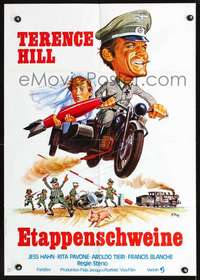 p485 LA FELDMARESCIALLA German movie poster '67 cool Klaus Dill art!