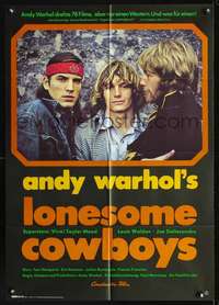 p502 LONESOME COWBOYS German movie poster '72Andy Warhol,Dallesandro