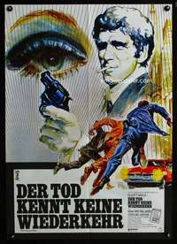 p504 LONG GOODBYE German movie poster '73 Elliott Gould, Avelli art!