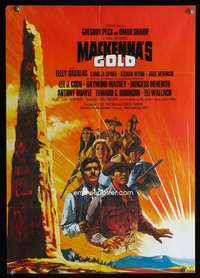 p511 MacKENNA'S GOLD German movie poster '69 Gregory Peck, Omar Sharif