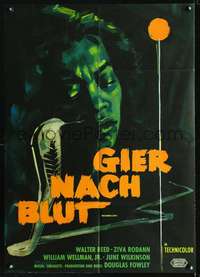 p512 MACUMBA LOVE German movie poster '60 cool Hans Braun cobra art!