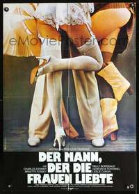 p518 MAN WHO LOVED WOMEN German movie poster '77 Truffaut, sexiest!