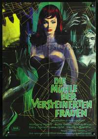p523 MILL OF THE STONE WOMEN German movie poster '63 cool sexy art!