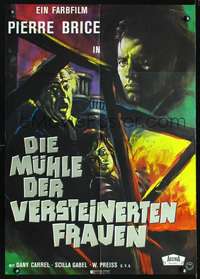 p522 MILL OF THE STONE WOMEN German movie poster '63 cool Hauner art!