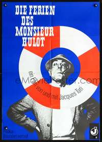 p530 MR. HULOT'S HOLIDAY German movie poster R70s Jacques Tati