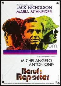 p549 PASSENGER German movie poster '75 Jack Nicholson, Antonioni