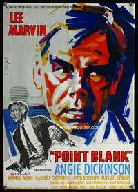p558 POINT BLANK German movie poster '67 different Hans Braun art!