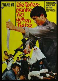 p563 RAGE OF THE TIGER German movie poster '71 martial arts image!