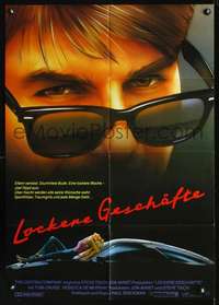 p566 RISKY BUSINESS German movie poster '83 classic Tom Cruise!