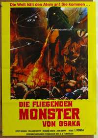 p570 RODAN German movie poster R70s The Flying Monster, Toho, Honda