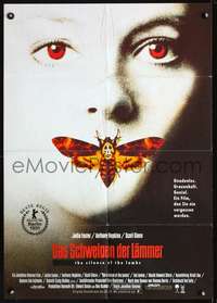 p589 SILENCE OF THE LAMBS German movie poster '90 best Jodie Foster!