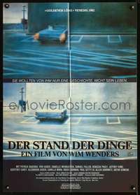 p597 STATE OF THINGS German movie poster '82 Wenders, Pellaert art!