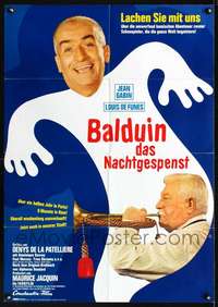 p610 TATTOOED ONE German movie poster '68 Jean Gabin, Louis de Funes