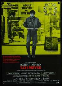 p611 TAXI DRIVER German movie poster '76 Robert De Niro, Scorsese