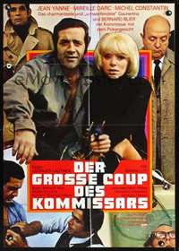 p630 TROUBLESHOOTERS German movie poster '71 Georges Lautner, French!