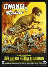p633 VALLEY OF GWANGI German movie poster '69 different dinosaur art!