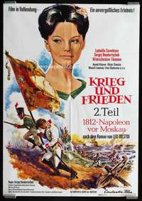 p638 WAR & PEACE Part 2 German movie poster '68 Napoleon to Moscow!